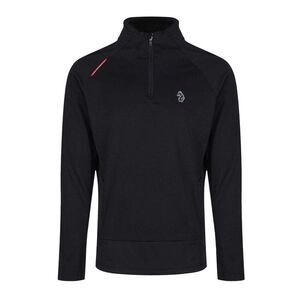 Luke 1977 Mens Indicator Zip Funnel Neck Sweatshirt / Black